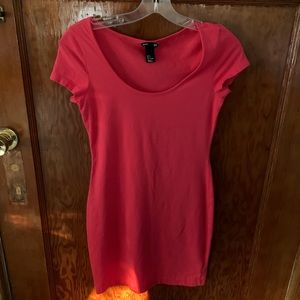 Basic H&M pink short sleeve dress 31 inches